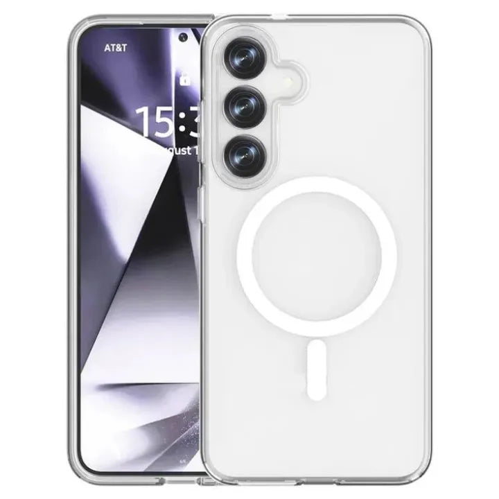 MAGSAFE JELLY CASE CASE FOR SAMSUNG A06, A07, A15, A16, A17, A26, A36, A37, A56, A57, Note10+, Note20Ultra, S21Ultra, S22Ultra, S23, S23FE, S23Ultra , S24, S24FE, S24Ultra, S25, S25Ultra, ZFold 7, ZFlip 7 Shock Proof Corner And Wireless Charging Supported