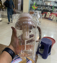 1300ml Ice Cream Water Bottle with Straw & Handle | Large Capacity Cute Milkshake Cup | Portable Smoothie & Juice Tumbler for Kids & Adults