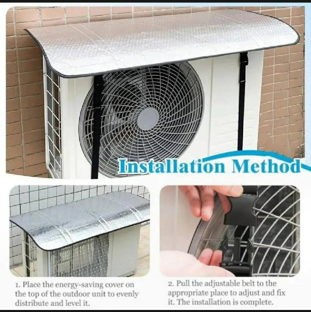 AC Outdoor Unit Shade Cover Waterproof Sun & Rain Protection for Air Conditioner Compressor